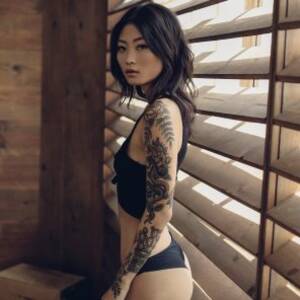 Asian Porn Stars Tattoo - Tattooed Asian Hottie Porn Pic - EPORNER