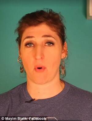 Mayim Bialik Porn - Mayim Bialik says not to call women 'girls' | Daily Mail Online