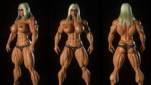 3d Extreme Female Muscle Porn - Top 5 3D Muscle Girls From Fem-PowerExtreme