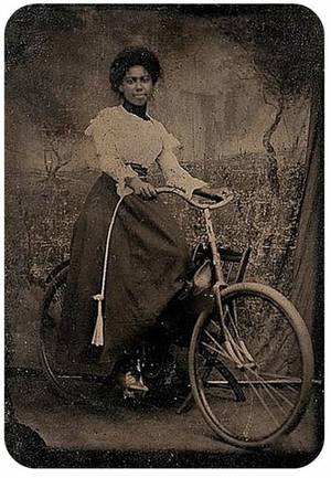 From The 1800s Vintage African Porn - African American women on early bicycle. How they pedaled in those skirts  andâ€¦