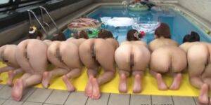 Asian Pool Porn Anal - Six asian babes showing ass by the pool - Tnaflix.com
