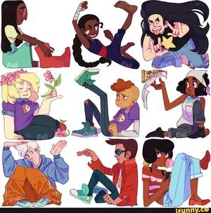 Greg Universe Bara Porn - Season 1 Connie, Season 2 Connie, Greg, Sadie, Lars, Kiki,