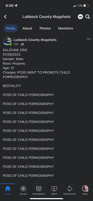 Lubbock Texas Porn - Lubbock Man Charged With Child Pornography, Bestiality