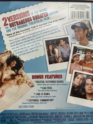 Kristen Bell Forgetting Sarah Marshall Porn - Forgetting Sarah Marshall Kristen Bell Mila Kunis Russell Brand Jason Segel  DVD 25195016650 | eBay