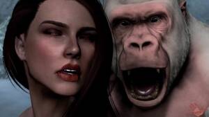 ape sex toons - Baboon Monkey Fucks Hot Beauty From Skyrim