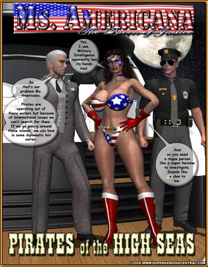 3d Superheroine Porn Manga - Ms Americana - Pirates of the High Seas - Porn Cartoon Comics