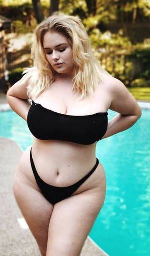 Bbw Bikini Porn Star Wars - Plus size black bikini beauty