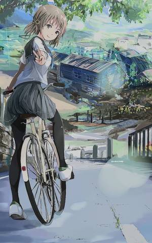 Anime Biker Porn - Manga Girls Bikes | cute_anime_girls_on_bikes_027 | anime bike | Pinterest  | Girl bike, Manga girl and Manga