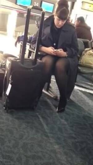 flight attendant upskirt spy cam - Upskirt to flight attendant - Hidden Camera, Voyeur, Attendant - MobilePorn