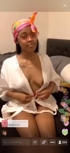 ebony nipple slip - Free Lightskin Ebony Robe Nip Slip on Periscope Porn Video - Ebony 8