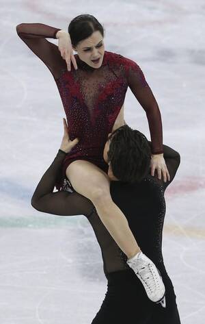 Ice Skating Porn - Canadian pair Tessa Virtue and Scott Moir win Winter Olympic figure skating  gold... despite toning down their 'porno' routine | The Irish Sun