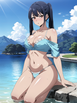 huge breast anime emberrased - School Uniform, Embarrassed , Pink Hentai AI Porn