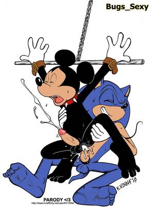 Mickey Mouse Feet Porn - anal anthro balls bondage bound collar color cum cumshot disney duo fur  hedgehog male male_only mammal