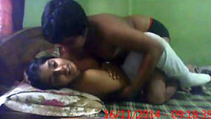 college teen couple sex - Lovely missionary style teen sex of an Indian college couple