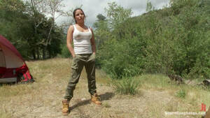 brunette outdoor gangbang - Horny brunette girl gets gangbanged outdoors at a picnic | Any Porn