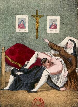 1700 Art Porn - Sacrilegious Smut: 18th-Century Erotica of Naughty Nuns and Salacious Monks  (NSFW) - Flashbak