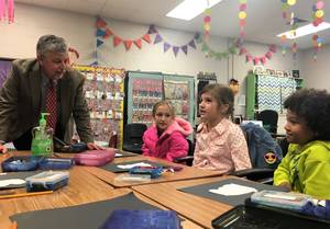 Black Men Porn Star Brian Baker - Dr. Matt Akin talks with students at Piedmont Elementary School. Akin was  voted by