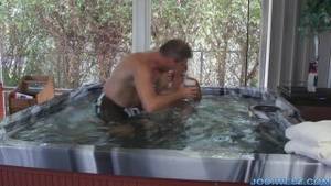 jacuzzi hand job - Jacuzzi Handjob Underwater Cumshot