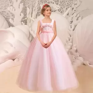 Formal Ball Porn - Wide Sling Princess Party Porn Dress Kids Bridesmaid Clothes For Girls  Children Costume Lace Birthday Gown Formal Prom Evening - AliExpress