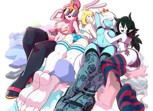 Adventure Time Fiona Porn Foot - Fionna, Princess Bubblegum, Ice Queen, Marceline [Adventure Time]  (Gashi-Gashi) : r/rule34