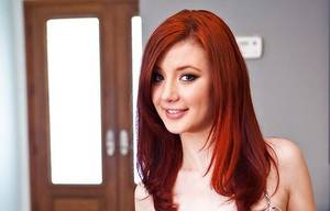 Auburn Hair Female Stars - Sasha Pain Beautiful Red Head porn stars