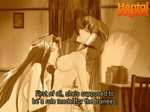 Anime Lesbian Porn Scenes - Cartoon chief nun has lesbian sex with one of the trainees