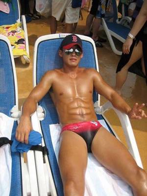 Gay Asian Speedo - And here are some pics of some hot asian guys in their tiny speedos â€“  yummy!!!