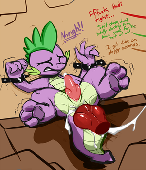 Mlp Spike Gay Porn - Rule 34 - against wall anal anal sex bondage braeburned cum disembodied  penis dragon friendship is magic gay knot male male only multiple males my  little pony penis purple skin sex smooth