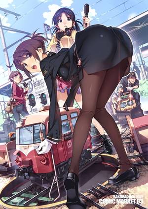 Mafia Anime Ass Porn - :d ascot ass bag bent over black eyes black hair black legwear brown eyes  brown hair camera character request clouds gloves hair ornament hairclip ...