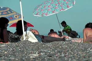 cyrielle naked beach shot - cyrielle naked beach shot, Green nudist voyeur. Green nudist voyeur