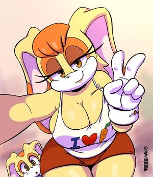 Cream Bunny Porn - Vanilla the rabbit gagged - 70 photo