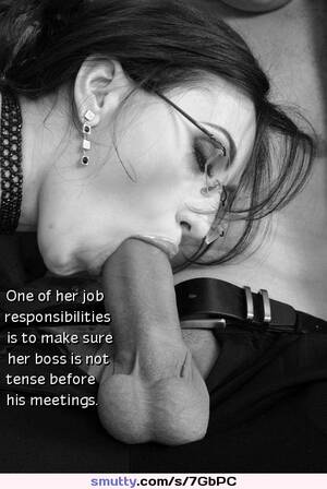 boss wife blowjob - cuckoldcaption #cuckold #wife #boss #blowjob | smutty.com