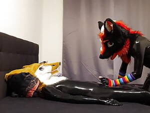Furry Latex Porn - Fursuit latex | xHamster