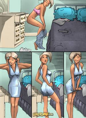 Aunties Panties Cfnm Cartoon Porn - Danni Caught In The Panty - Porn Cartoon Comics