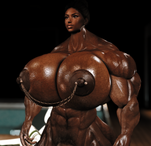 3d Extreme Female Muscle Porn - Rule 34 - 1futa 3d areolae big muscles dark skin extreme muscles futanari  huge breasts human hyper muscles muscular muscular female nipples nude  pubic hair second life self upload shiny skin solo