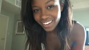 cute slut handjob - Stunning dusky Jezabel Vessir receiving a cumshot