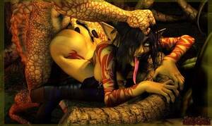 Long Tongue 3d Porn - MongoBongo Krikka And The Lizard King 3D Porn Comic long tongue