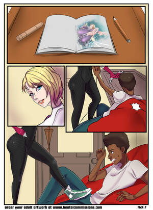 cartoon group footjob - Gwen Stacy's Amazing Footjob #2 â€“ Page 2 | Otakusexart