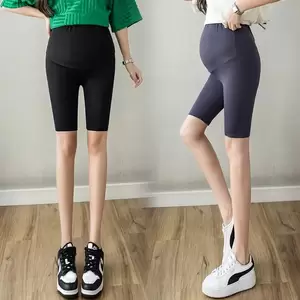 korean pregnant naked babes - Pregnant Women Summer Five-point Pants Nude Ice Silk Fashion All-match  Solid Color Korean Leggings Outer Wear Safety Pants - AliExpress