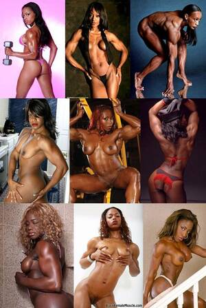 athletic muscle girls - Buff Black Beauties