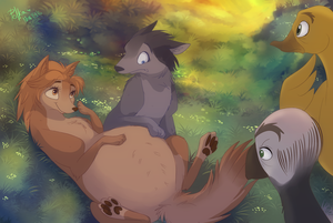 Alpha And Omega Kate Pregnant Porn - 150451 - safe, artist:jon825lazery7, canine, mammal, wolf, alpha and omega,  female, group, kate (alpha and omega), male - Furbooru