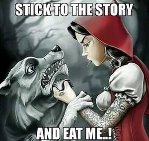 nasty cartoon sex memes - Little red riding hood