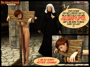 caught naked art - Naked 3d brunette caught dildoing her - BDSM Art Collection - Pic 4