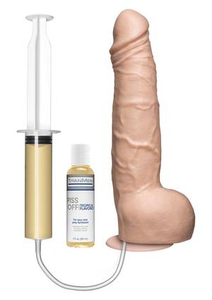 Ejaculating Dildo Trap Porn - Doc Johnson Vanilla Piss Off