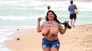 big boob huge tit public flash - Watch Isabella Beach Exhibition - Beach, Big Tits, Flashing In Public Porn  - SpankBang