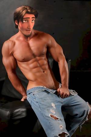 Flynn Rider Gay Porn Cartoon - Sexy shirtless photoshop of 'Flynn' from Disney's Tangled Sexy Flynn I