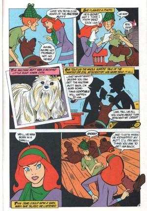 Dafnie Shaggy Porn - Check it out, a piece of Shaggy/Daphne fanservice! This would be a lot  cuter if Shaggy didn't give his fantasy version of Daphne a cheesy porn  star name. :P