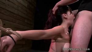 handcuffed deepthroat asian - Busty tied up Asian babe throat and pussy fucked - XVIDEOS.COM