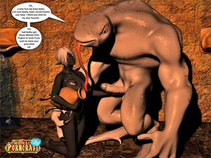 Dark Elf 3d Monster Porn - Slutty dark elf lets a lizard monster fuck her hard at 3dEvilMonsters