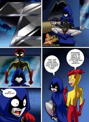 flash cartoon xxx - Teen Titans Comic â€“ Raven vs Flash - cartoon porn comics | Eggporncomics